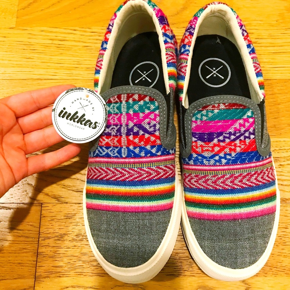 Inkkas slip on skater shoes NWT in box